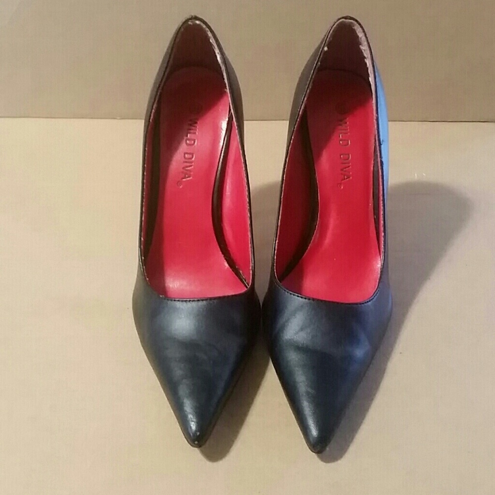 Black Wild Diva Heels